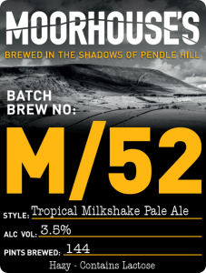 M/52 Pump Clip - Tropical Milkshake Pale Ale 3.5%