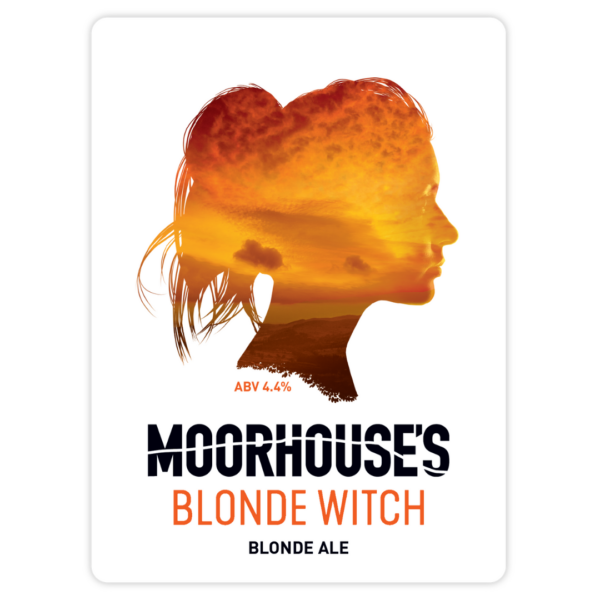 Moorhouse's Blonde Witch Blonde Ale 4.4% Pump Clip