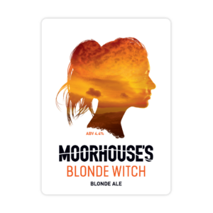 Moorhouse's Blonde Witch Blonde Ale 4.4% Pump Clip