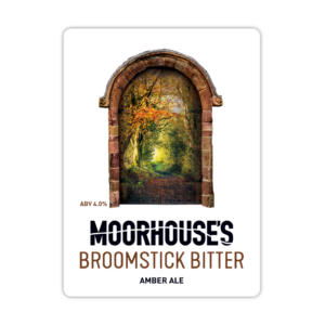 Moorhouse's Broomstick Bitter Amber Ale 4.0% Pump Clip