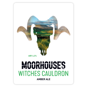 Moorhouse's Witches Cauldron Amber Ale 4.2% Pump Clip