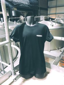 Moorhouse's Black Short Sleeve T-Shirt with Moorhouse's logo on left chest.