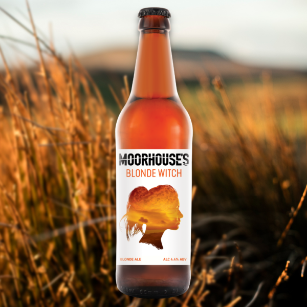 Moorhouse's Blonde Witch 4.4% Blonde Ale 500ml Bottles.