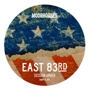 Moorhouse's East 83rd Session Amber 4.3% Pump Clip