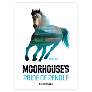 Moorhouse's Pride of Pendle Amber Ale 4.1% Pump Clip