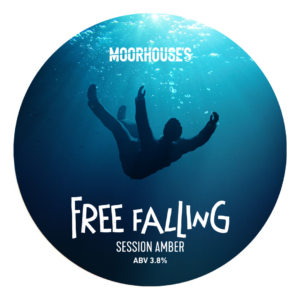 Moorhouse's Free Falling Session Amber 3.8% Pump Clip