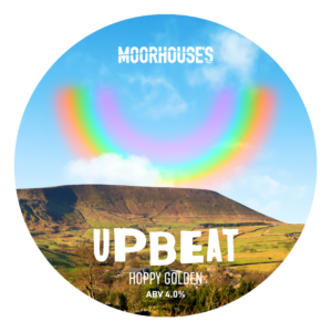 Moorhouse's Upbeat Session IPA 4.0% Pump Clip