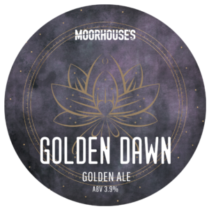 Golden Dawn, Golden Ale 3.9% Pump Clip